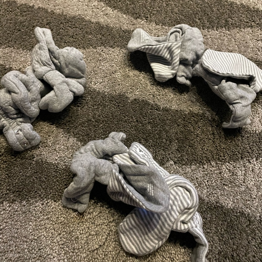 1 3-6 and 2 6-9 Burt’s bees booties